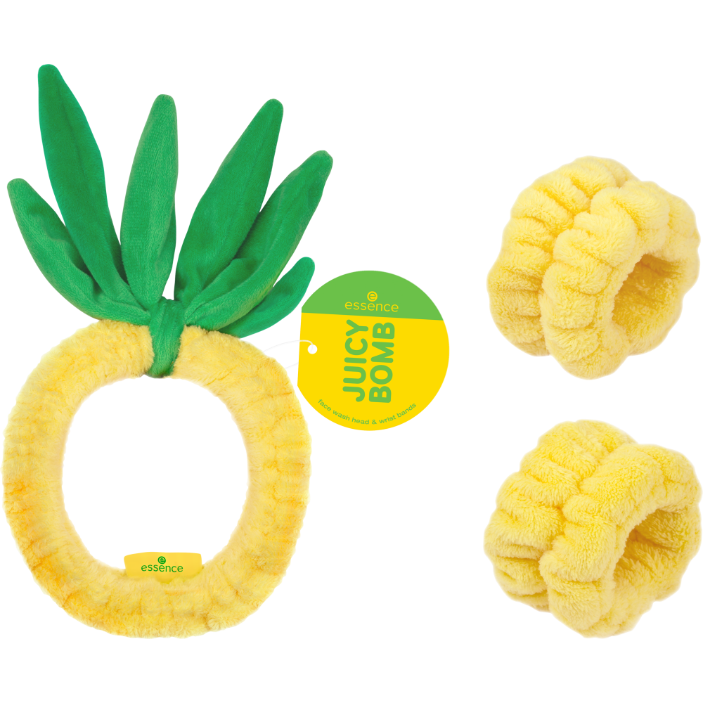 JUICY BOMB PARTY face wash head & wrist bands