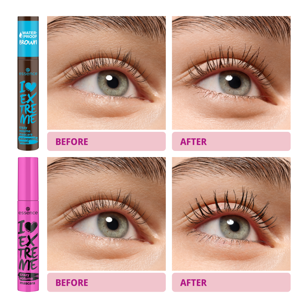 I LOVE EXTREME crazy volume mascara waterproof brown - Image 2