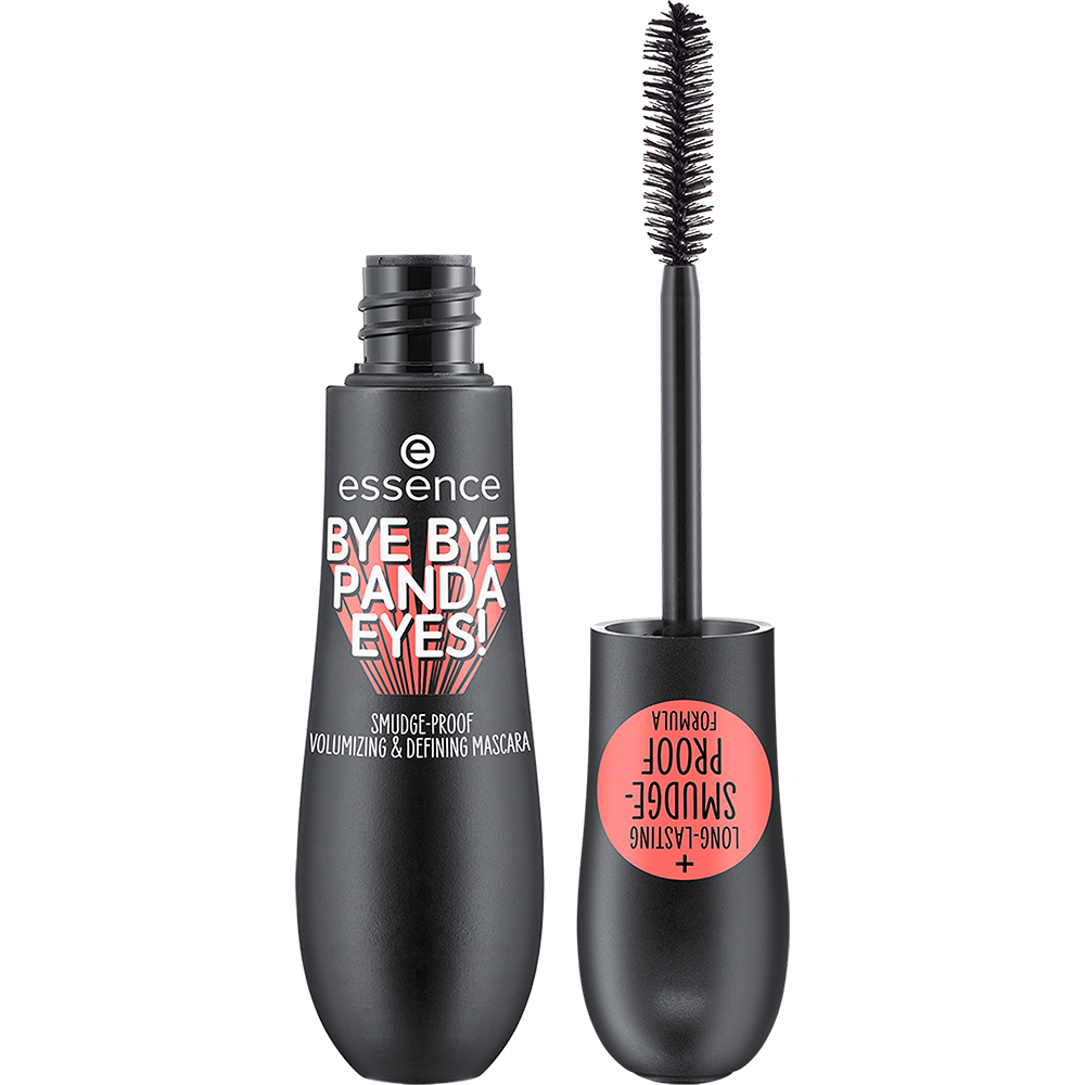 bye bye panda eyes! smudge-proof volumizing and defining mascara